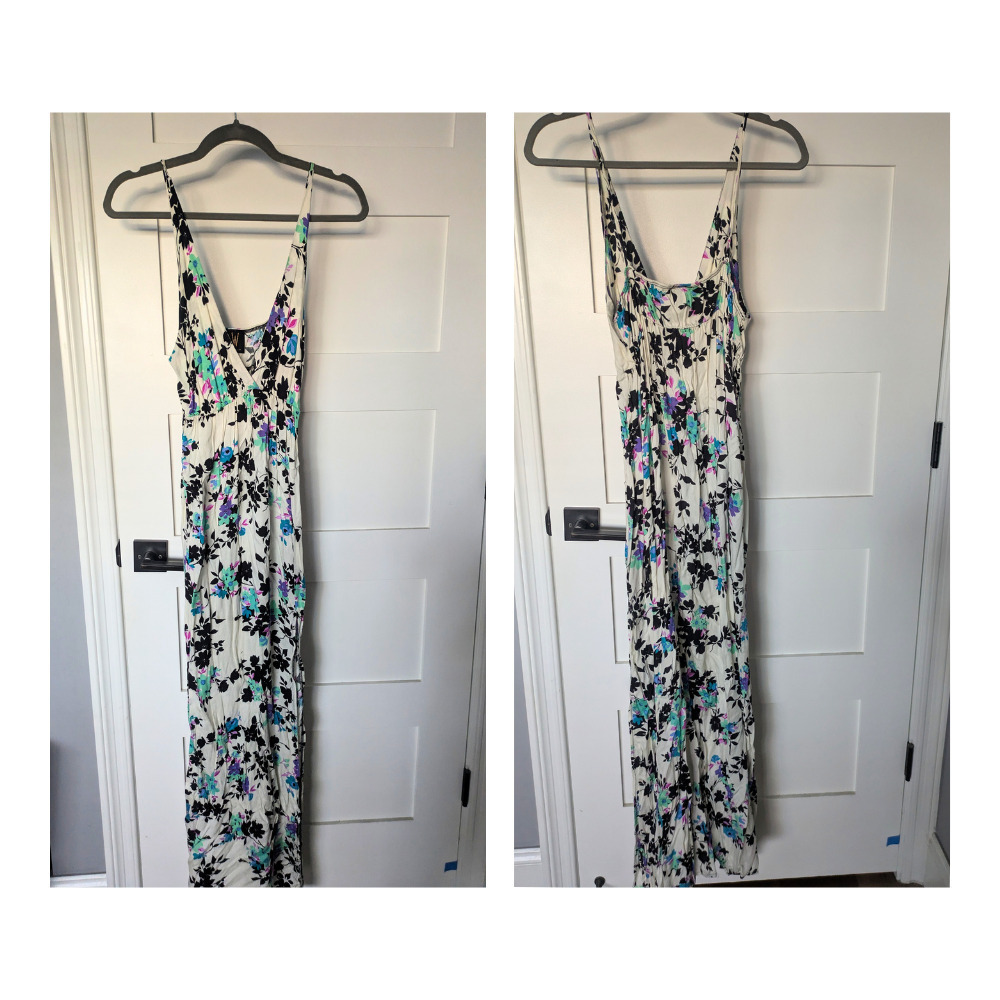 Spaghetti Strap Wrap Maxi Dress